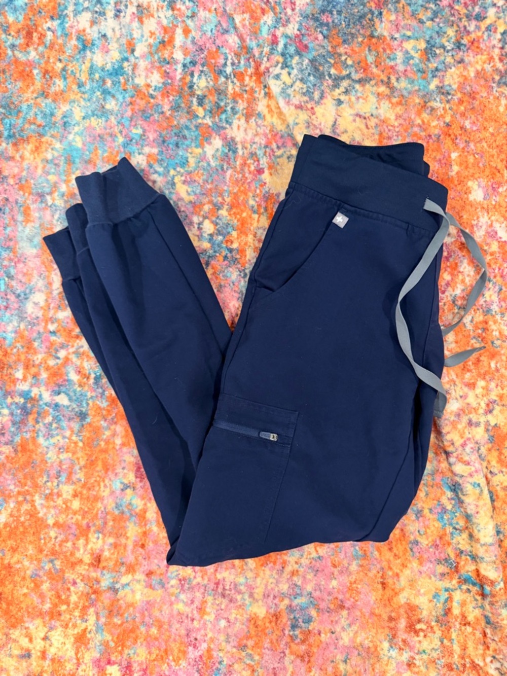 FIGS Navy Blue Jogger Scrub Pants Women’s XS Technical Collection